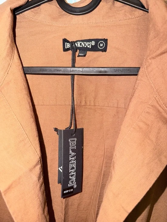 Blank NYC Tan/Brown Utility Belted Jumpsuit - Picture 2 of 3